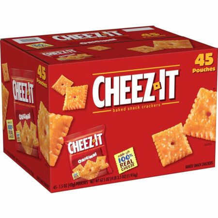 Cheez-It Sunshine Crackers, Original, 1.5 Oz Pack, 45 Packs/Carton