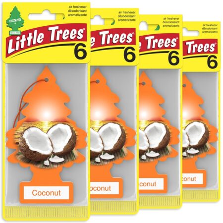Little Trees Air Fresheners Coconut 6 pk x 24