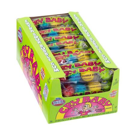 Cry Baby Extra Sour Bubble Gum 0.64oz/36ct