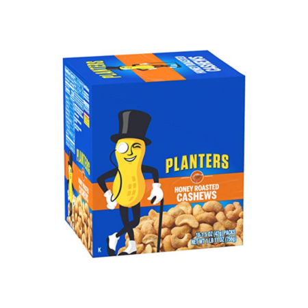 Planter honey roasted cashews 18ct 756g