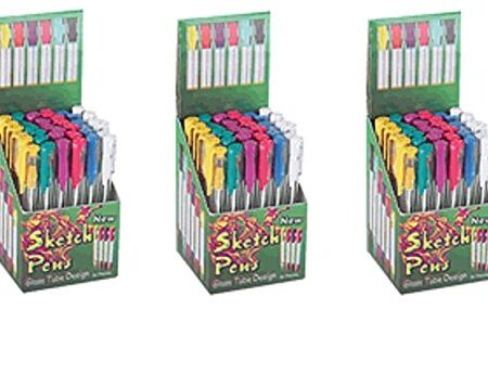 glass tube design pen 36ct