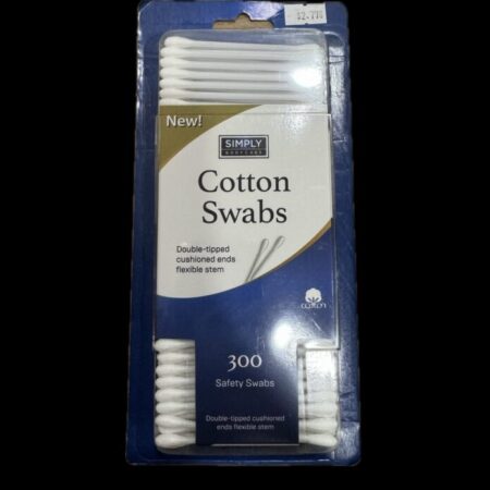 simply baby care cotton swabs 300 double tripped