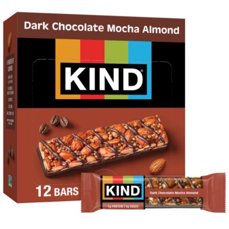 KIND dark chocolate mocha almond.12 PK