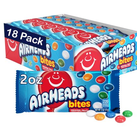 AIRHEADS candy bites original fruit 18ct 2lb 4oz