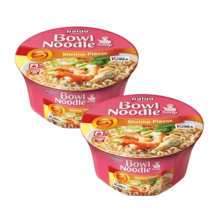 Paldo Bowl Noodel Soup shrimp Flavor 12ct 1032g