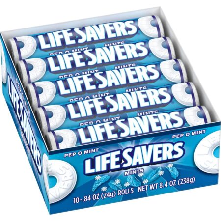 LIFE SAVERS Mint Rolls, PEP O MINT, 8.4 Oz each