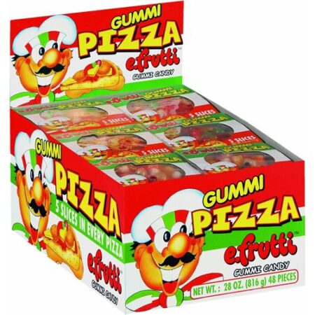 E Frutti Gummi Candy Pizza - 48'S, .6-Ounce (Pack of 48