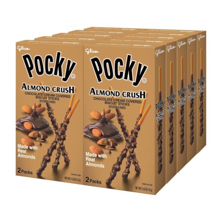 Glico Pocky Almond Crush chocolate cream 10pk large