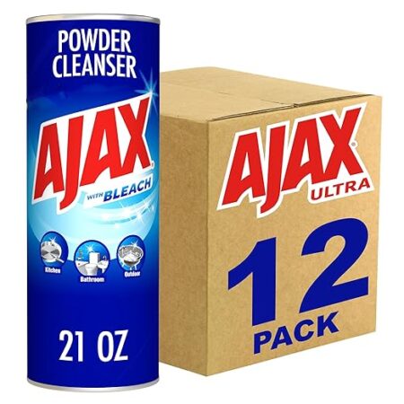 Ajax 595 g Cans with Bleach 12 ct