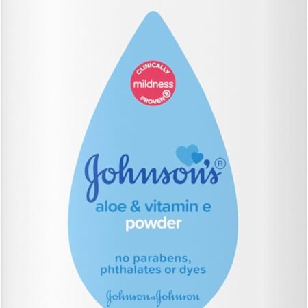 johnsons powder aloe & vitE 1.5oz 12ct