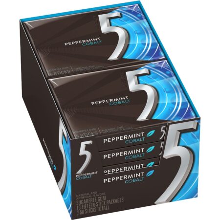 Wrigley's 5 Gum Peppermint Cobalt 10ct
