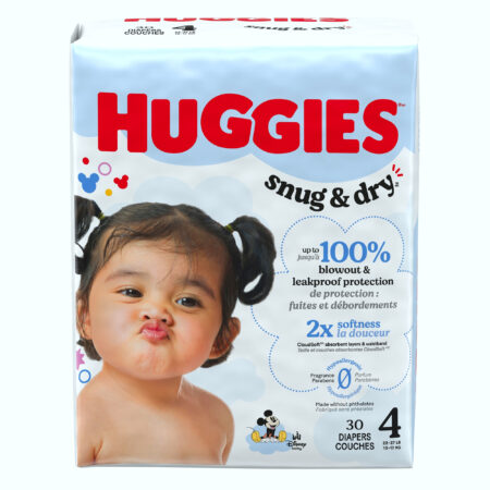 Huggies Snug  &  Dry Diapers Jumbo Pack (4-30’s)