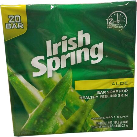 The Irish Spring Aloe Mist Bar Soap – 3.7 oz (18 packs × 3 bars)