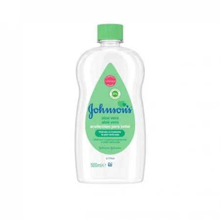 Johnson's Aloe Vera + Vitamin E Baby Oil, 16.9 oz (500ml)