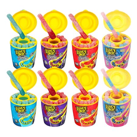 Juicy Drop gummy dip & sticks Chewy stick & sour gel 8ct