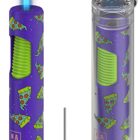 Funky Torch Lighter – Windproof Butane Unisex Lighter – Refillable Lighter with Magic Stick for Candles & Camping – Premium Jet Torch Lighters for Mens and Women - Cheesy Discovery (Without Gas)
