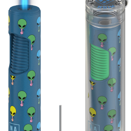 Funky Torch Lighter – Windproof Butane Unisex Lighter – Refillable Lighter with Magic Stick for Candles & Camping – Premium Jet Torch Lighters for Mens and Women - Bong Blast (Without Gas)
