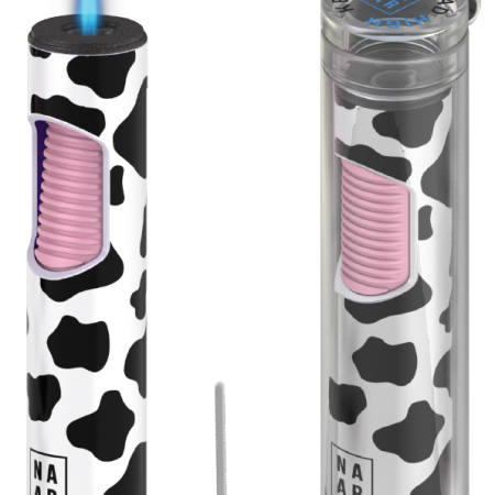 Funky Torch Lighter – Windproof Butane Unisex Lighter – Refillable Lighter with Magic Stick for Candles & Camping – Premium Jet Torch Lighters for Mens and Women - Moo B*tch (Without Gas)